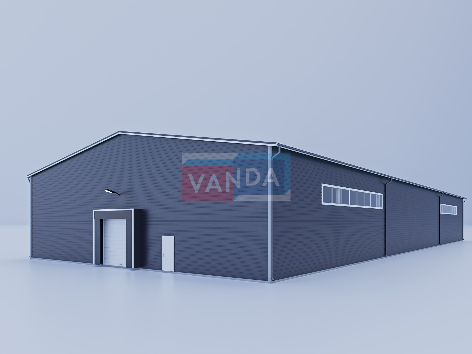 Цех из сэндвич панелей 60х24